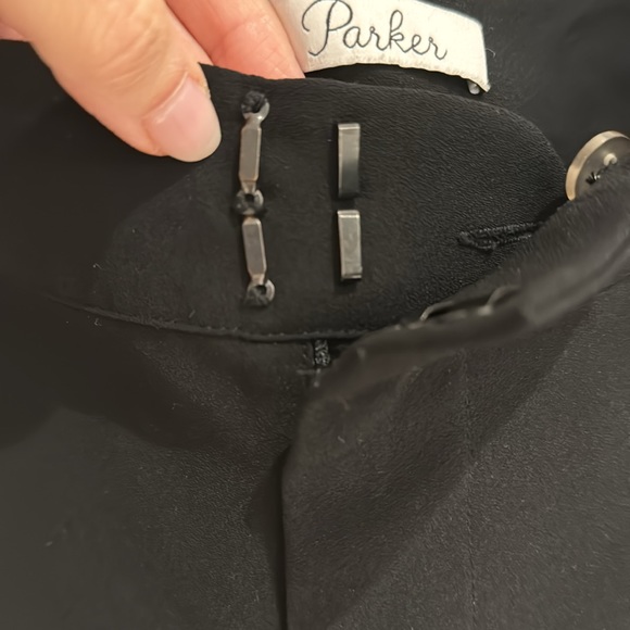 Parker Devlin Cropped Pleated Pant - black M 🇨🇦 - Picture 5 of 8